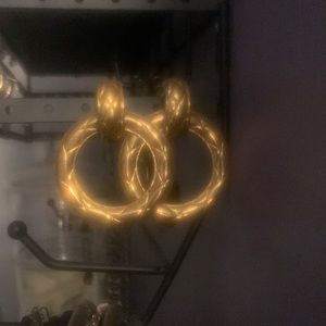 Chanel rope vintage costume earrings clip ons